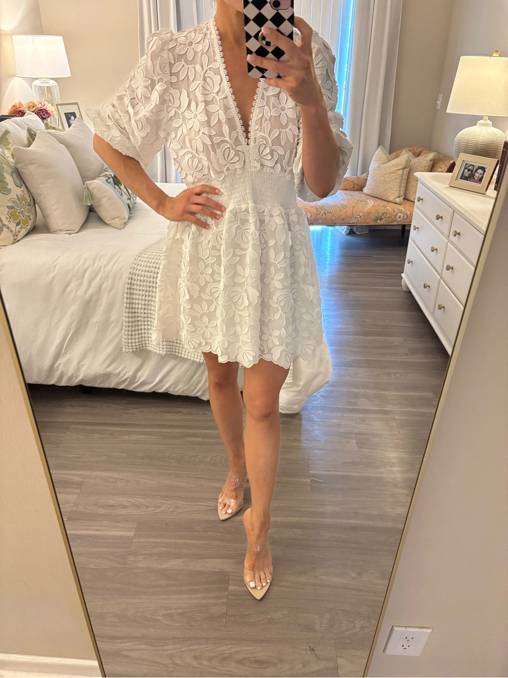 🤍 Waimari Villa Alta White Floral Lace Mini Dress - NWT 🤍